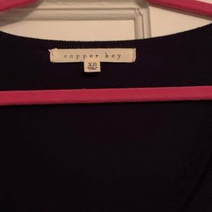 Copper key sweater dress